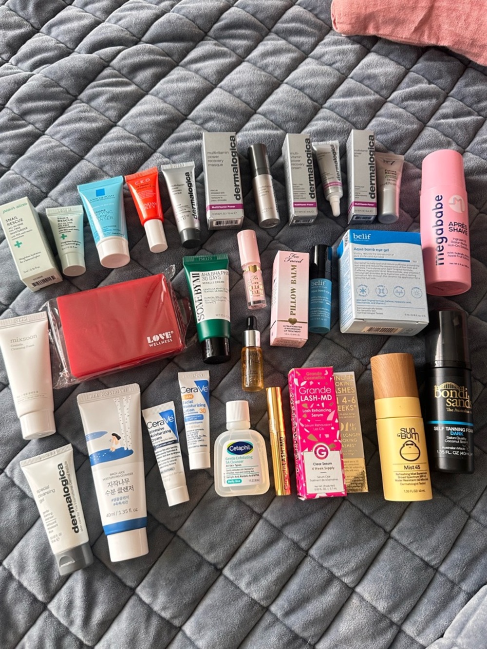 Huge Skincare Bundle - Dermalogica, Belif, Sunday Riley, Peach Slices, and more!